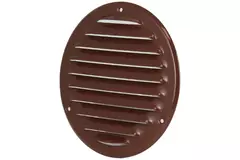 Runt ventilationsgaller av metall Ø 125 mm, brunt - MR125B – RAL8016