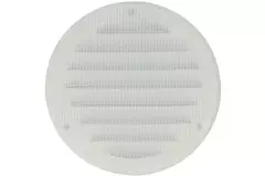 Ventilationsgaller av metall, rund Ø 160 mm,, vit  - MR160 - RAL9016