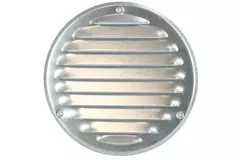 Runt ventilationsgaller av metall Ø 125 mm zink - MR125ZN