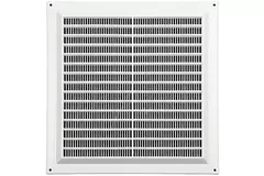 Fyrkantigt ventilationsgaller med grill 250x250, vit  - VR2525