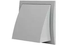 Fasadgaller med backspjäll 150x150 mm diameter 100 mm, grått - ND10FVP