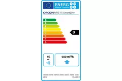 Orcon MVS-15RHB 550 m³/h + fuktsensor + RFT-styrning - säkerhetskontakt