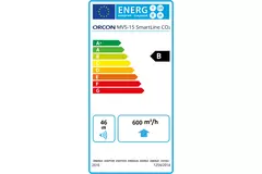 Orcon MVS-15RH CO2B 550 m³/h + fuktsensor + CO2-kontrollsensor - säkerhetskontakt