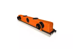 Ergovent ramlös spaltdiffusor 1050 mm med anslutningsdiameter 75 mm - modulär - 1 slits