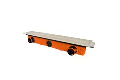 Ergovent ramlös spaltdiffusor 1050 mm med anslutningsdiameter 75 mm - modulär - 1 slits