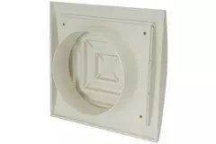 Kvadratisk takdiffusor 150x150 diameter: 100, vit  - ND10G