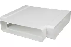 Rektangulärt T-stycke av plast 220x90 mm - KT29