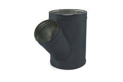 T-stycke i spiral, diameter 315 mm - 125 mm (45 grader) (sendzimirförzinkat) RAL7016