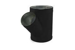 T-stycke i spiral, 80 mm diameter 80 mm (45 grader) (sendzimirförzinkat) RAL9005