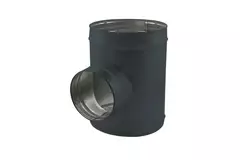 T-stycke i spiral, diameter 180 mm - 160 mm (90 grader) (förzinkad) RAL7016