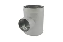 T-stycke i spiral, diameter 315 mm - 100 mm (90 grader) (sendzimirförzinkat) RAL7035