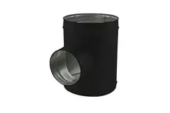 T-stycke i spiral, diameter 80 mm - 80 mm (90 grader) (sendzimirförzinkat) RAL9005