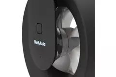 Badrumsfläkt Svara med timer, fukt- och ljussensor 100–125 mm (appstyrd) SVART