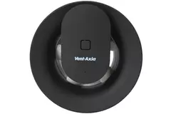 Badrumsfläkt Svara med timer, fukt- och ljussensor 100–125 mm (appstyrd) SVART