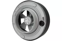 Badrumsfläkt Svara med timer, fukt- och ljussensor 100–125 mm (appstyrd) SVART