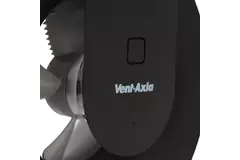 Badrumsfläkt Svara med timer, fukt- och ljussensor 100–125 mm (appstyrd) SVART