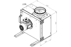 Boxfläkt rökgas F400 - MPS 225 D2 F4 30