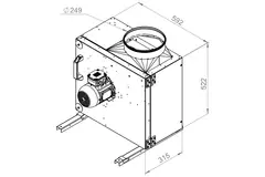 Boxfläkt rökgas F400 - MPS 250 D2 F4 30