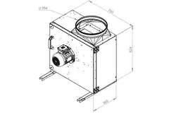 Boxfläkt rökgas F400 - MPS 315 D2 F4 30