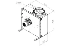 Boxfläkt rökgas F400 - MPS 450 D4 F4 30