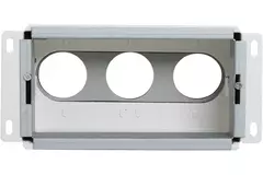 Vent-Axia Uniflexplus väggkollektor bakanslutning isolerad 3 x Ø 69 mm till galvaniserade rektangulära ventilationskanaler 200 x 100 mm