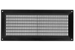 Rektangulärt ventilationsgaller med galler 130x300 , svart - VR1330M