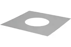 Fyrkantig täckplatta, diameter 400 mm I304 (D0,6)