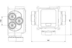 Vent-Axia Multihome AEP advance 368 m³/h Bluetooth + fuktsensor - euro-kontakt