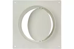 Rund väggplatta av plast med bakspjäll, diameter: 150 mm - AFV150