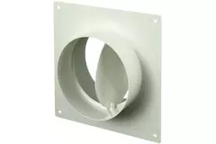 Rund väggplatta av plast med bakspjäll, diameter: 150 mm - AFV150