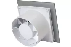 Badrumsfläkt Ø 100 mm – front av glas satinguld