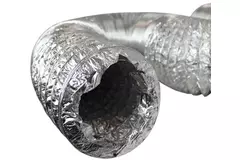 Aludec 125 mm oisolerad flexibel ventilationsslang - 10 m