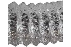 Aludec 125 mm oisolerad flexibel ventilationsslang - 10 m