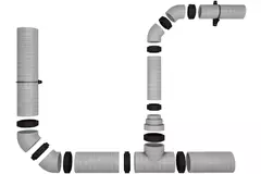 Isolerat T-stycke EPS diameter 200 mm