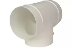 Runt T-stycke i plast diameter: 100 mm - AT100