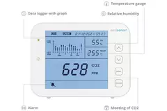CO2-mätare EnviSense med dataloggare - inklusive digital instrumentpanel