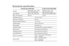 Röksensor 24V för rektangulärt brandspjäll - E-FD A SSA 700x600 24