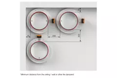 Brandspjäll rund kompakt 200 mm servomotor 24V - E-FDC DD M24 D200