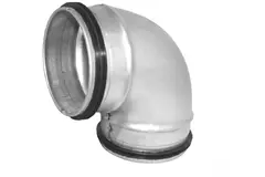 Kort och rund spiralböj 90° Ø 80 mm till spiralrör