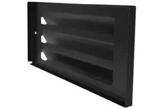 Ytterväggsgaller ytmonterat 300mm x 100mm SVART