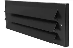 Ytterväggsgaller ytmonterat 300mm x 100mm SVART