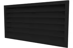 Ytterväggsgaller av aluminium 500x400 - RAL 9005