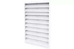 Ytterväggsgaller av aluminium 500x700 - RAL 9016