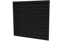 Ytterväggsgaller av aluminium 400x400 - RAL 9005