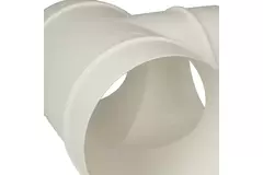 Runt T-stycke i plast diameter: 100 mm - AT100