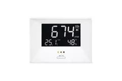 CO2-monitor - luftindikator med temperatur- och luftfuktighetsvisning