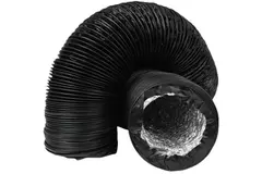 Combidec-ventilationsslang i aluminium med ytskikt av polyester, svart Ø 315 mm (10 m)