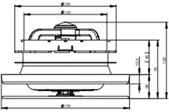 Zehnder ComfoValve Luna E125 dräneringsventil