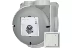 Zehnder ComfoFan Silent-paket 460 m³/h + RFZ-styrning – jordad kontakt