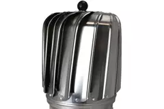 Vinddriven takfläkt Cowl Oblong 150 mm RVS inklusive takplåt – 325 m3/h